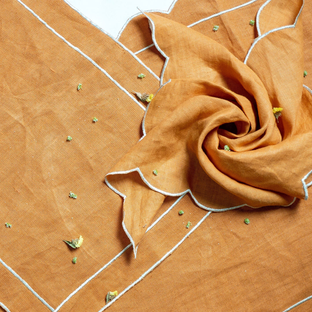 Pravaah Ruj - hand cut napkin set