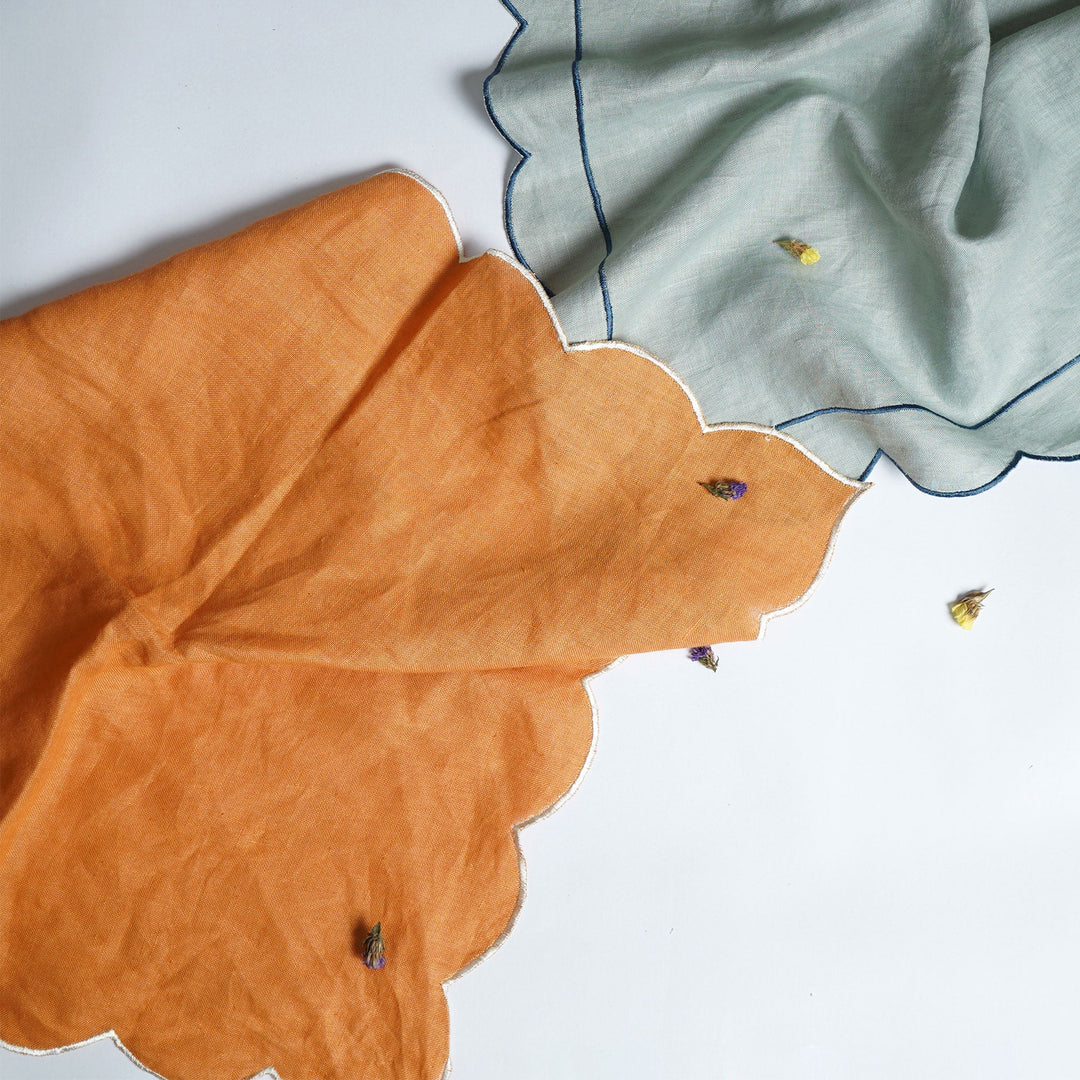 Pravaah Ruj - hand cut napkin set