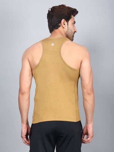 Bamboo Fabric Olive Men's Runner Vest