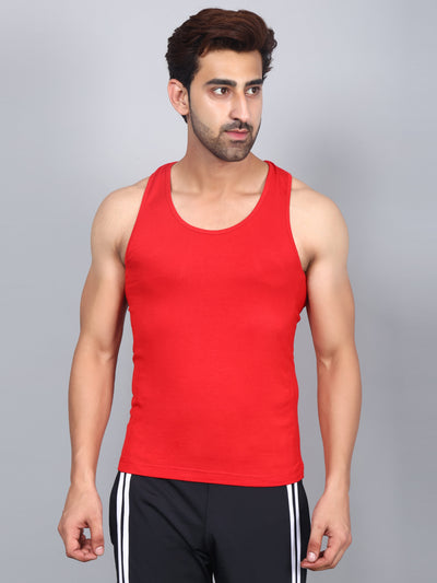 Bamboology Trends Bamboo Fabric Red Men's Runner Vest