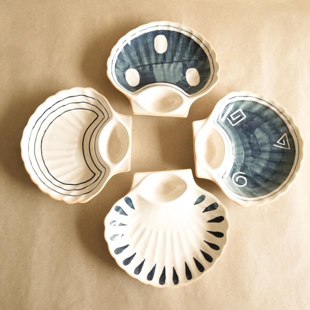 Seashell serving platters-set of 4 - https://artecasa.in/