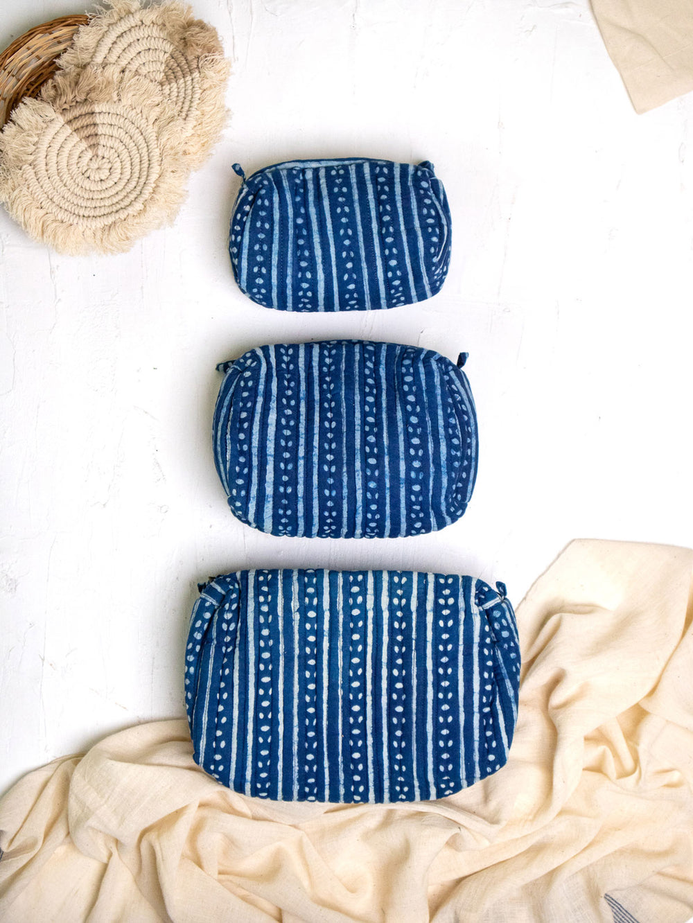 Patrah Travel Make-up Pouch - Set of 3