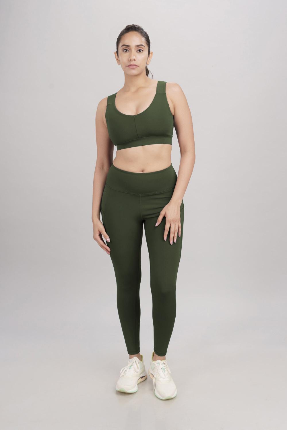Carbon Tree U Neck Active Bra