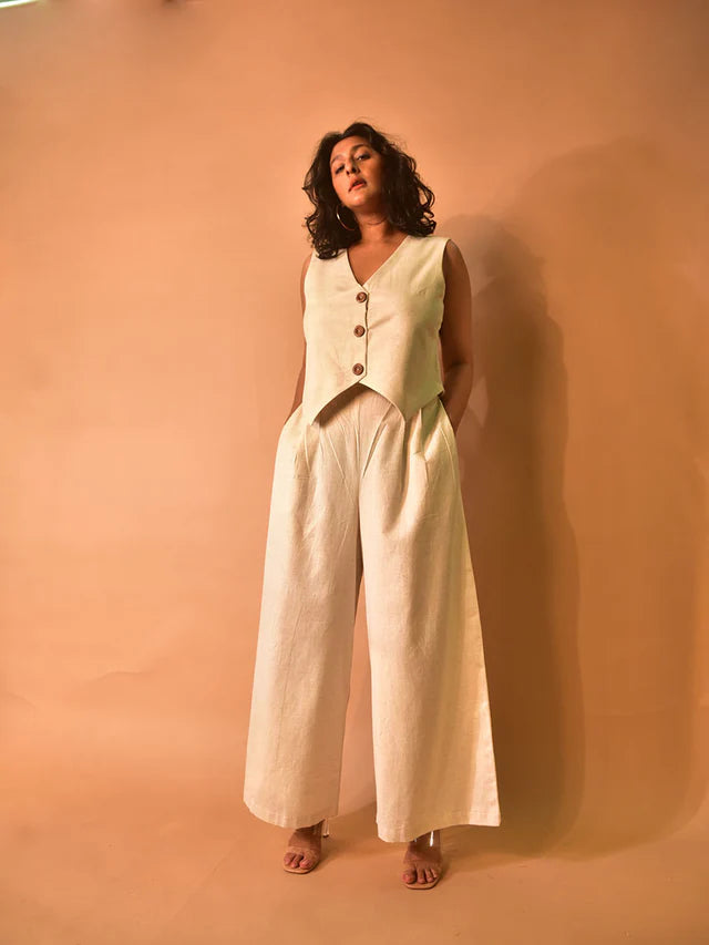 WhySoBlue Amara Vest-Pants Co-ord Set