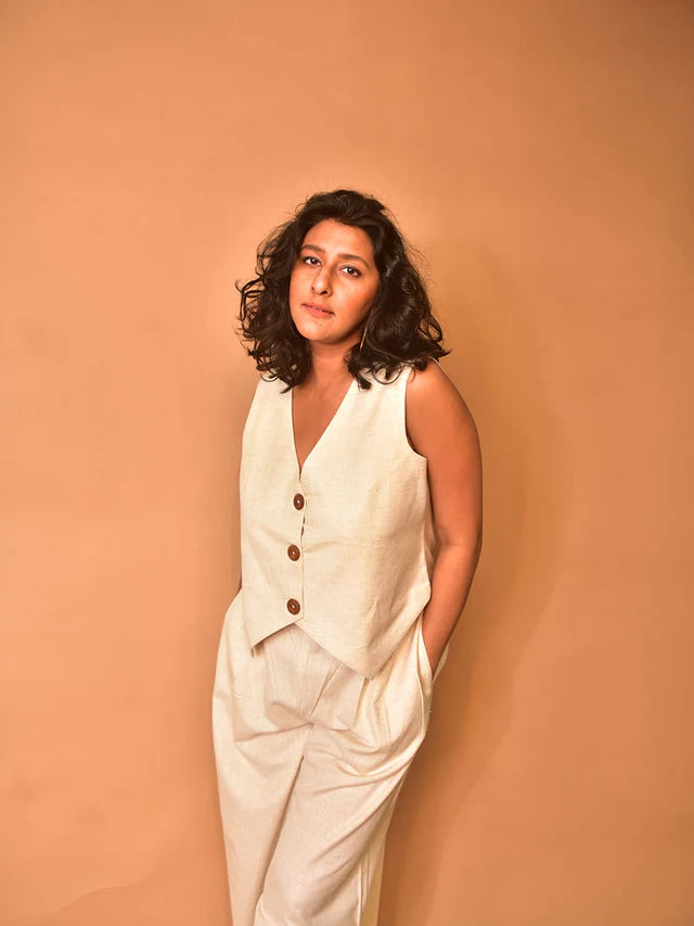 WhySoBlue Amara Vest-Pants Co-ord Set