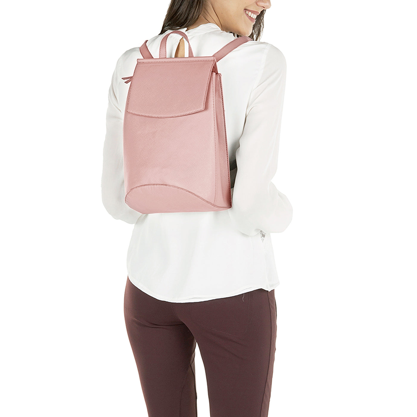 Mona B Convertible Daypack for Offices Schools and Colleges with Stylish Design for Women: Lavender