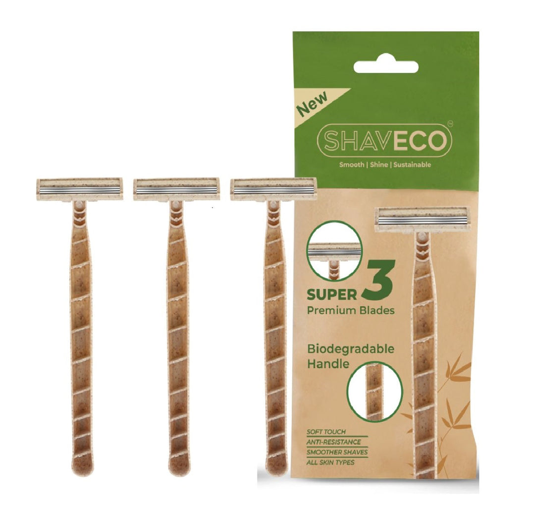 Shaveco 3-Blade Biodegradable Razor
