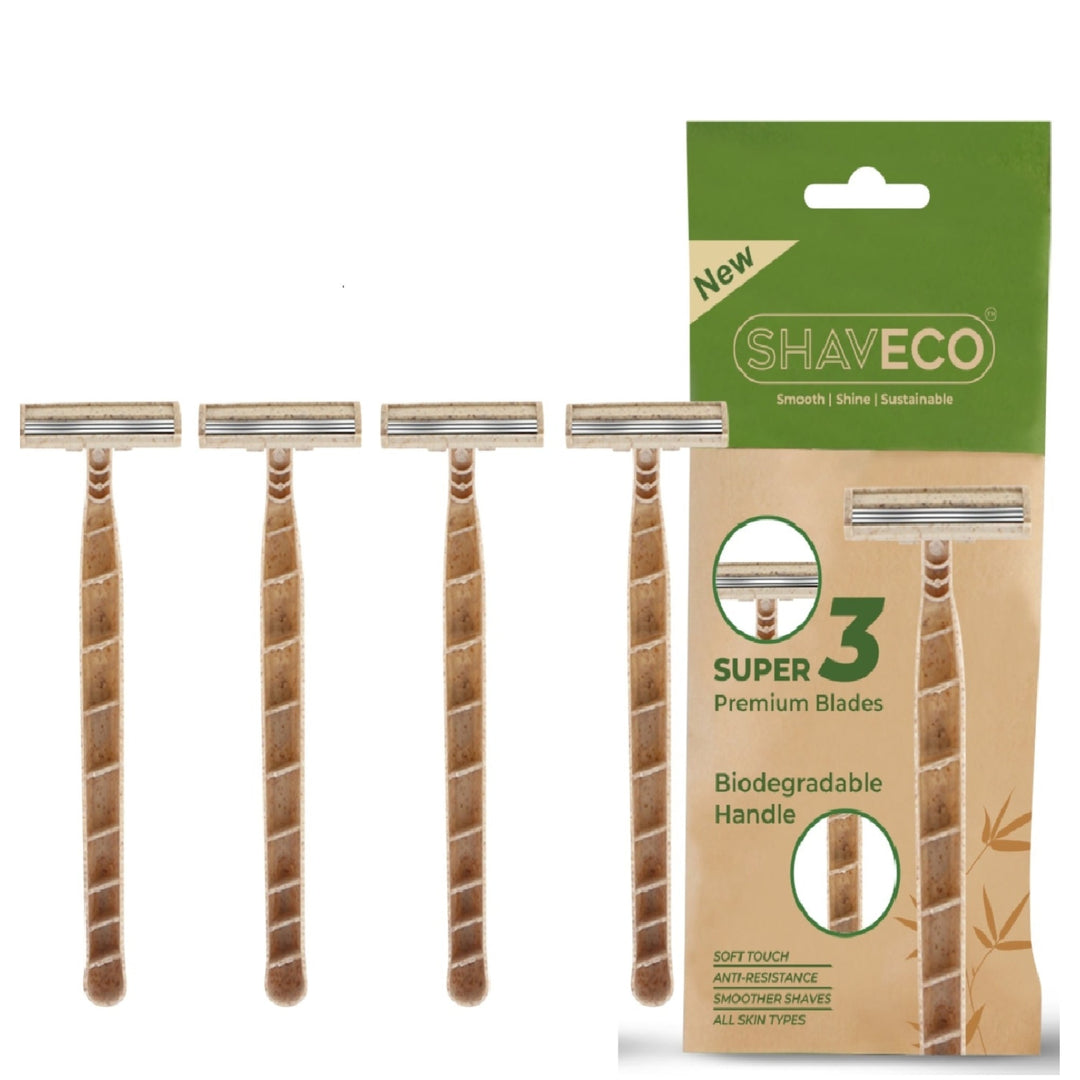 Shaveco 3-Blade Biodegradable Razor