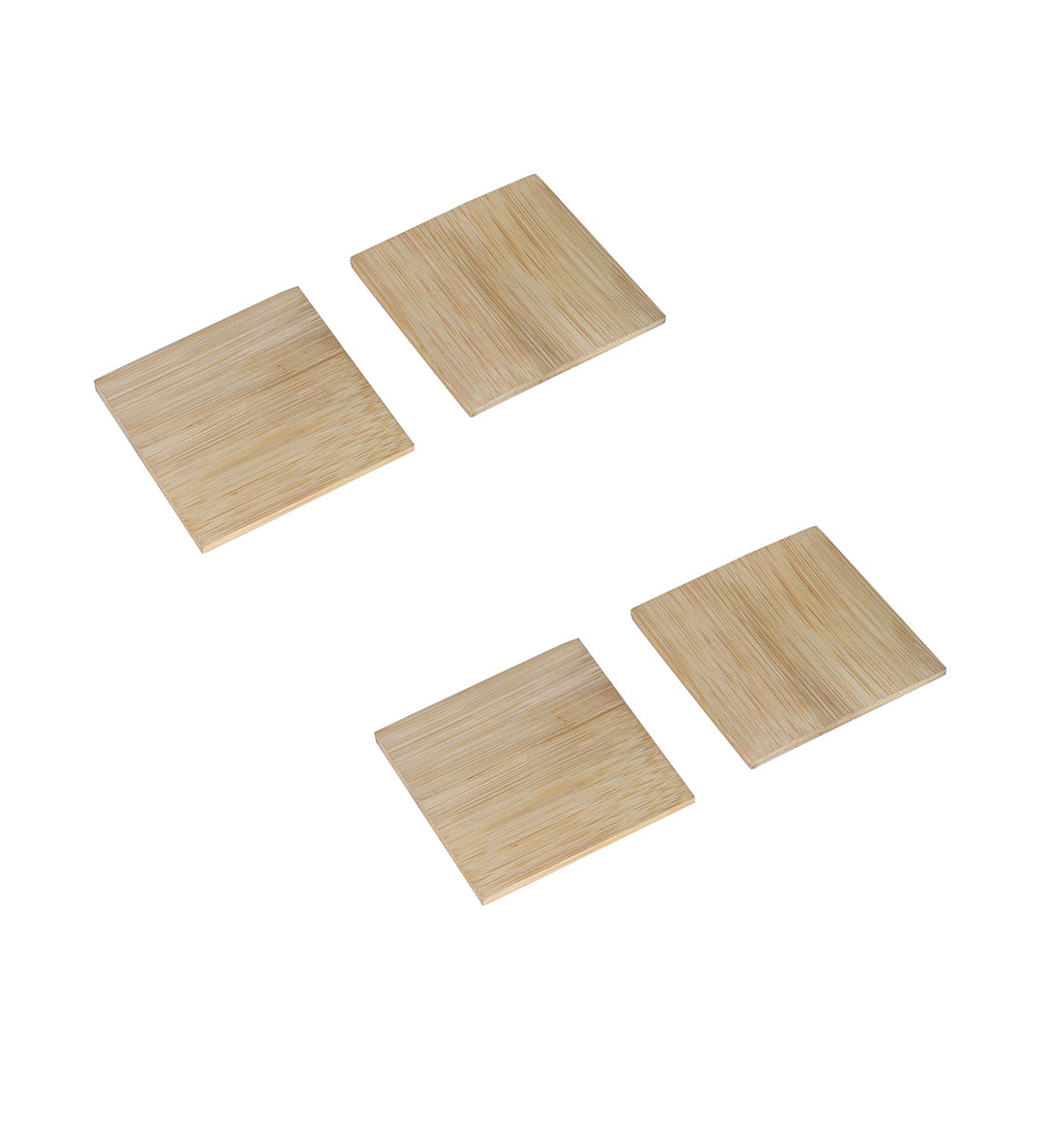 BAMBOO COASTERS PLAIN DESIGN- SET OF 4