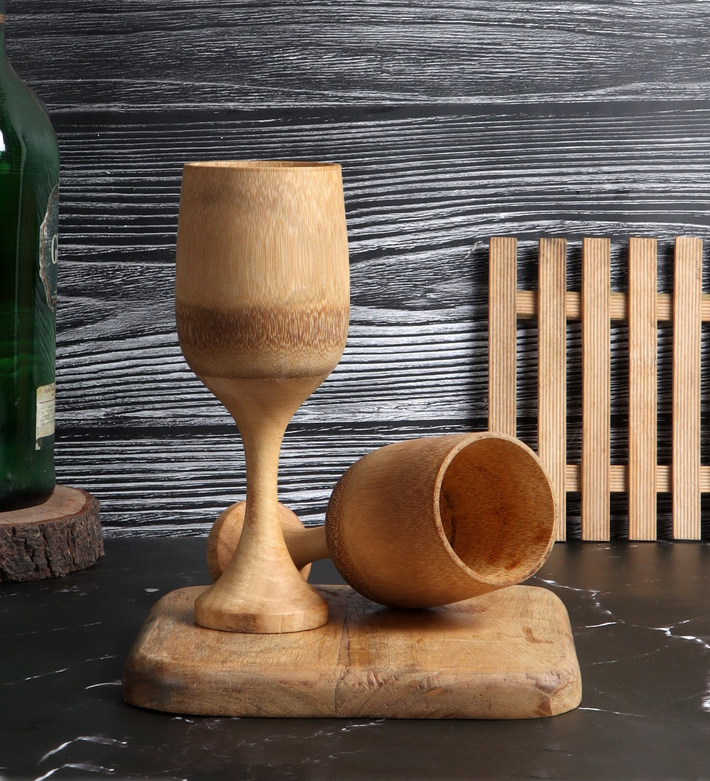 Bamboo Wine Glass