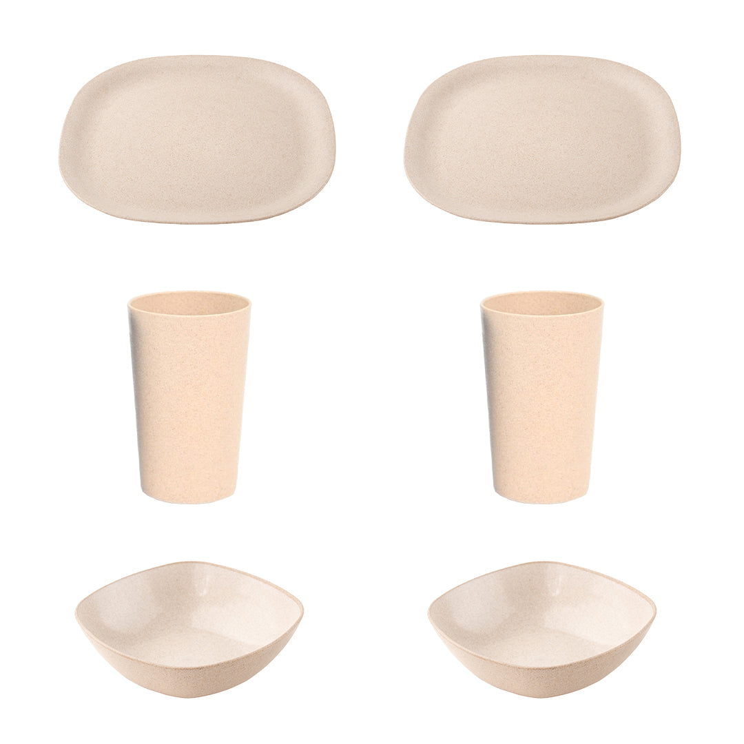 Irida Naturals Rice Husk and Bamboo Fiber Dinner Date combo