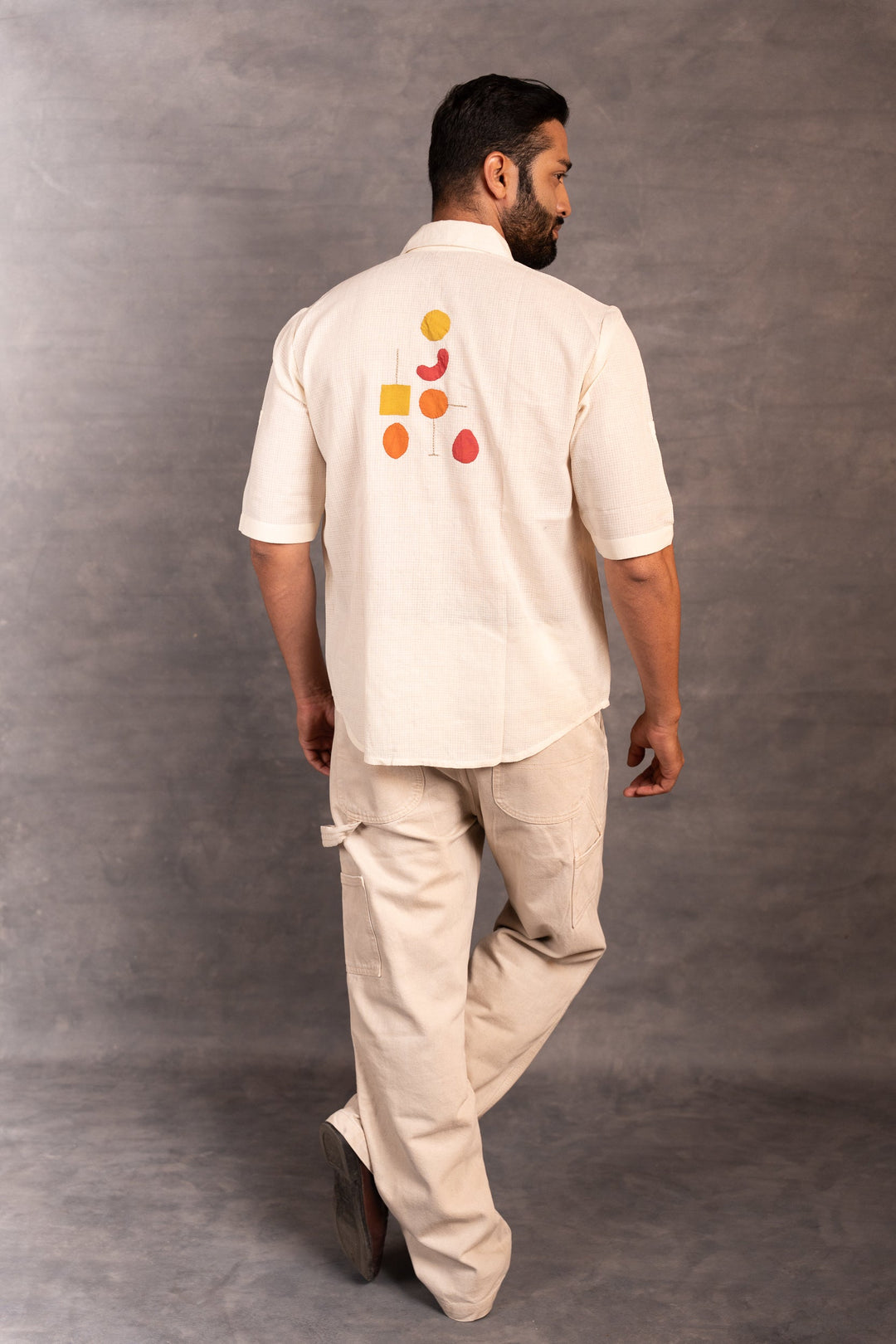 Handwoven Khadi Short Sleeve Shirt – Classic Ivory