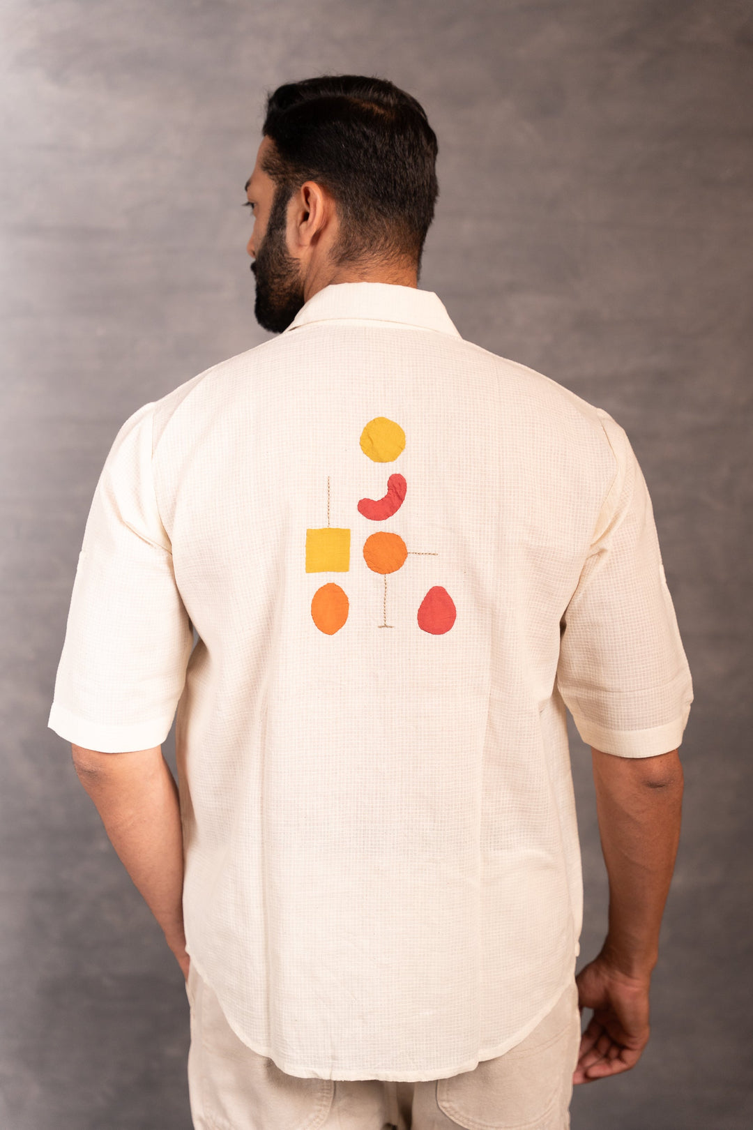 Handwoven Khadi Short Sleeve Shirt – Classic Ivory