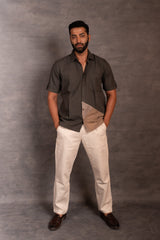 Handwoven Khadi Shirt with Hand Applique – Artisan Made