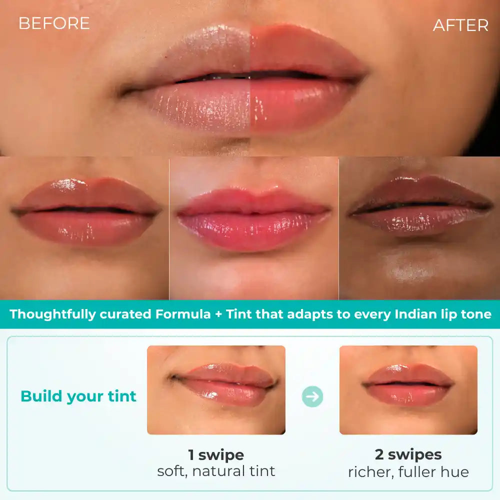 Skinvest Melts Ultimate AM Lip Balm + Gloss (Tinted SPF 30 PA++++)