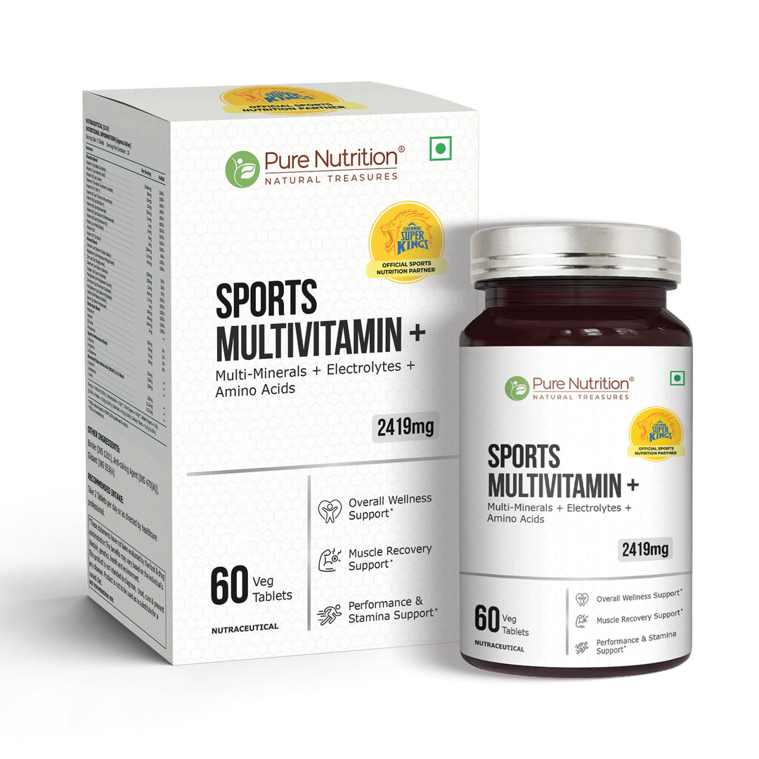 Sports Multivitamin+ Tablets 2419mg | Vitamins, Minerals & Herbs for Athletes | 60 Tablets