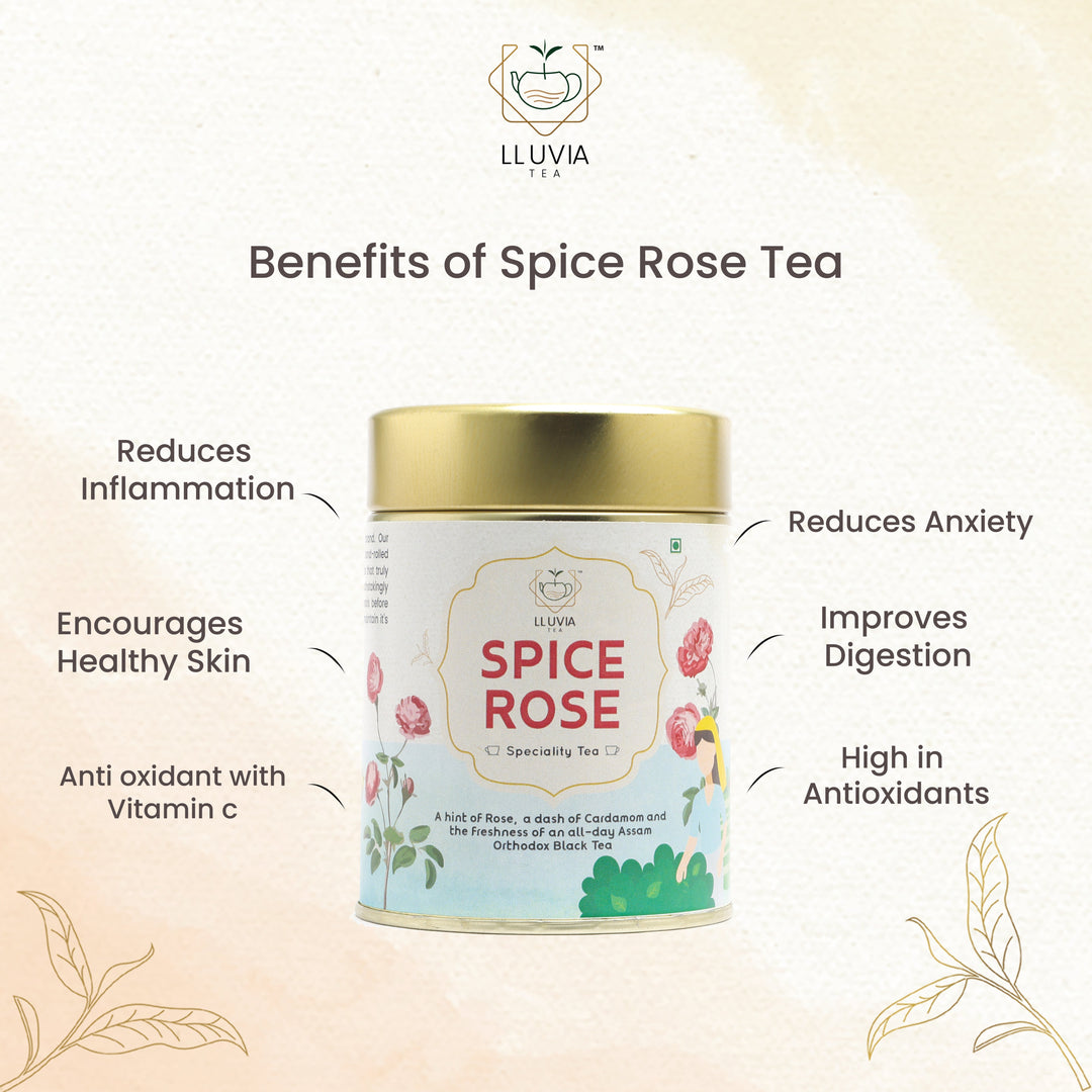 Lluvia Tea Spice rose | reduces anxiety & powerful antioxidant| 50g