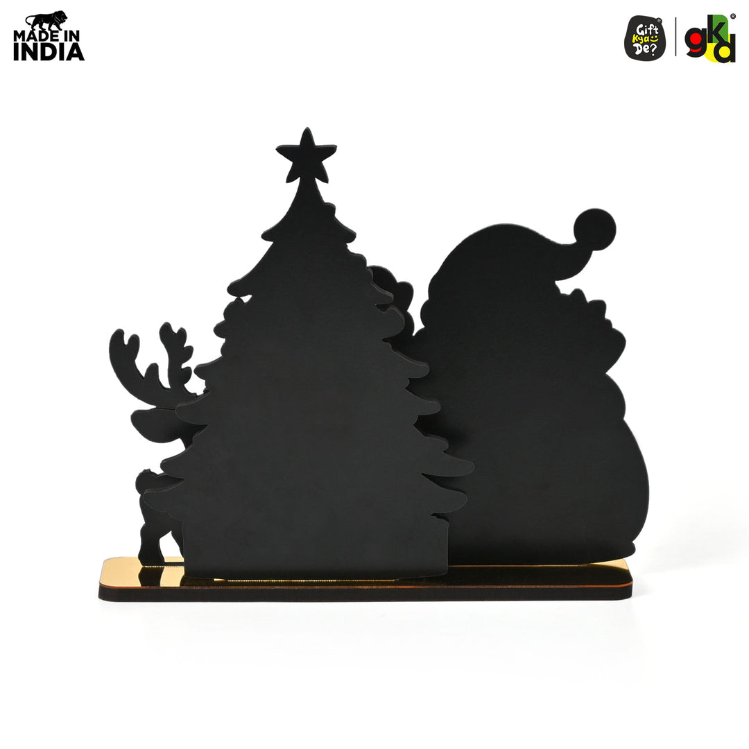 Gift Kya De Christmas Santa Wooden Tabletop Decor | Festive Table Decoration for Christmas, Holiday Gift
