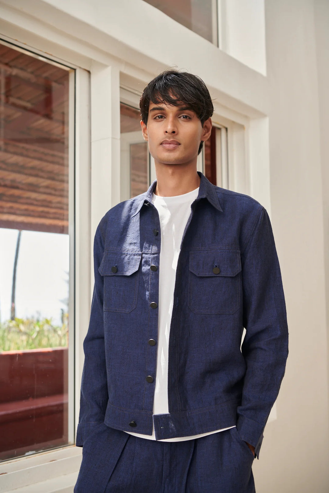 Neel Linen Denim Jacket