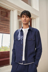 Neel Linen Denim Jacket