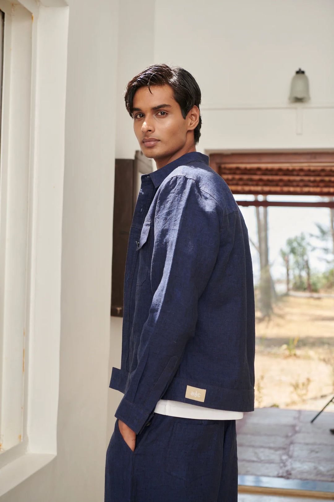 Neel Linen Denim Jacket