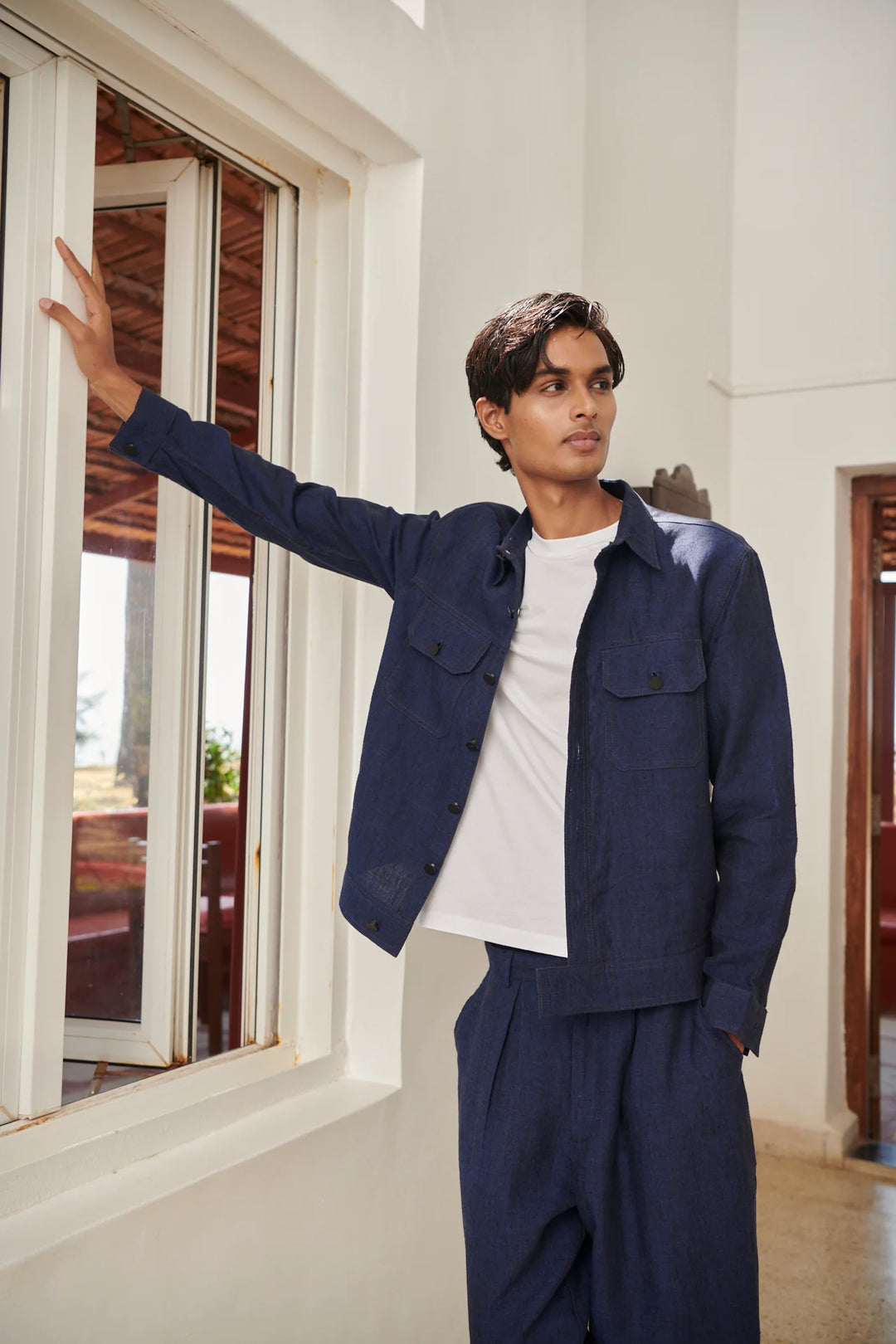 Neel Linen Denim Jacket