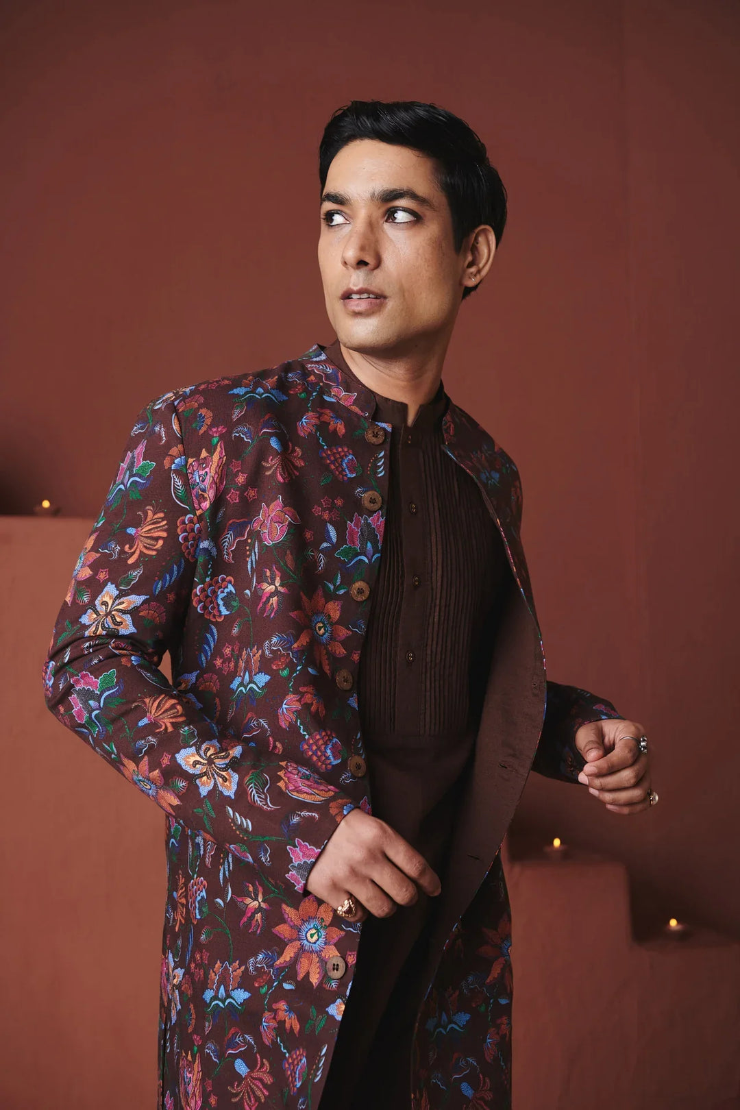 Saphed Coffee Chintz Co-Linen Men&