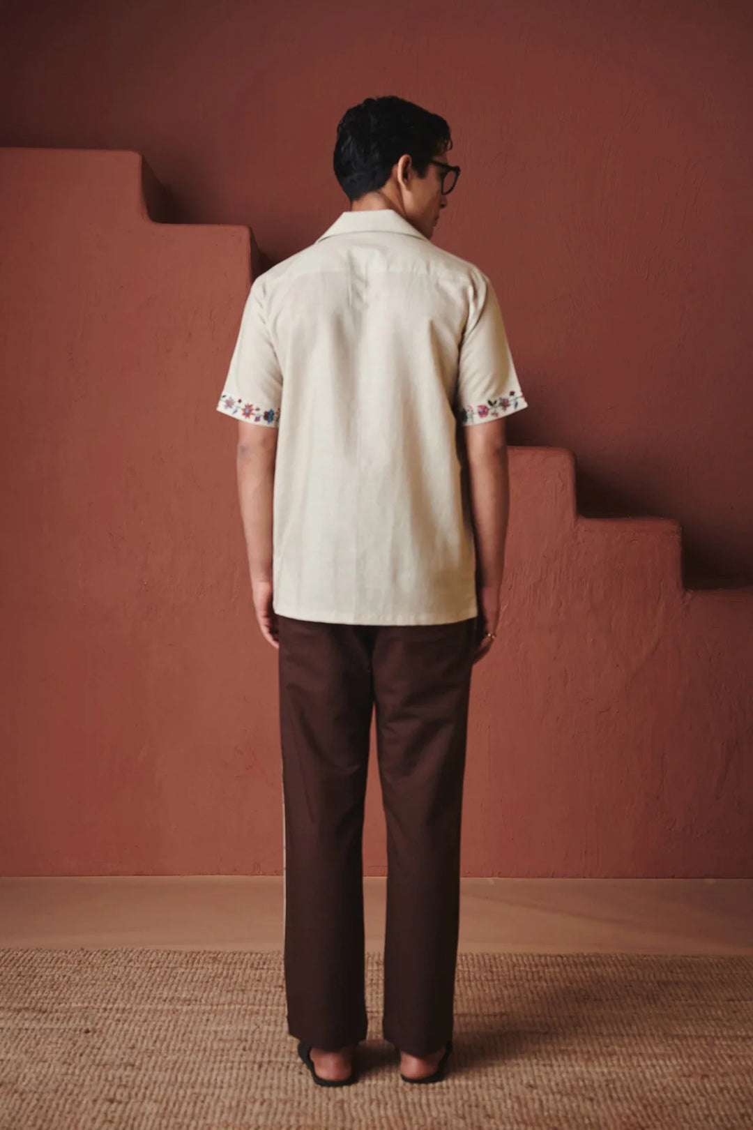 Saphed Beige Chintz Co-Linen Men&