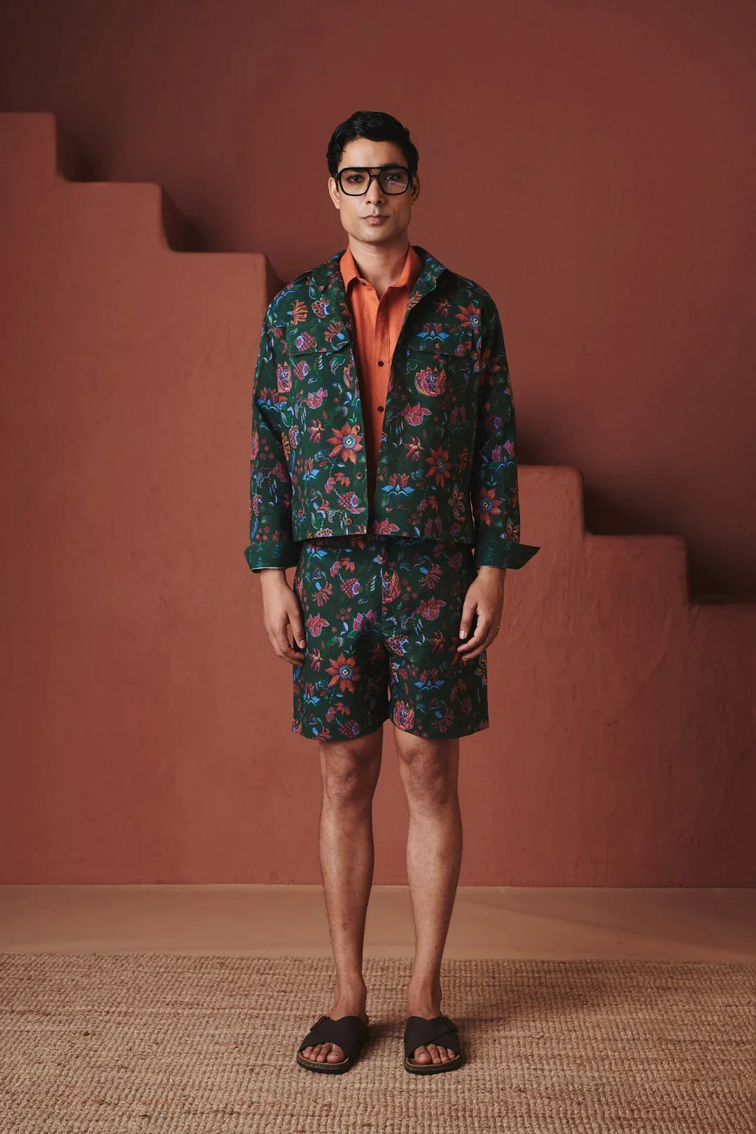 Saphed Paan Chintz Co-Linen Men&