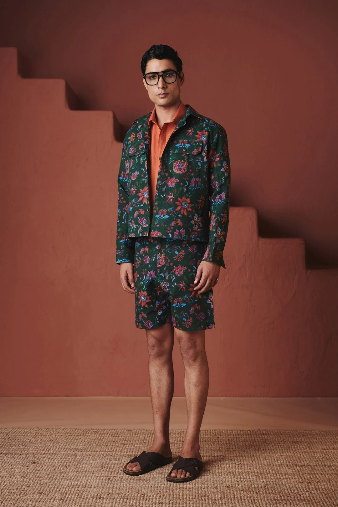 Saphed Paan Chintz Co-Linen Men&