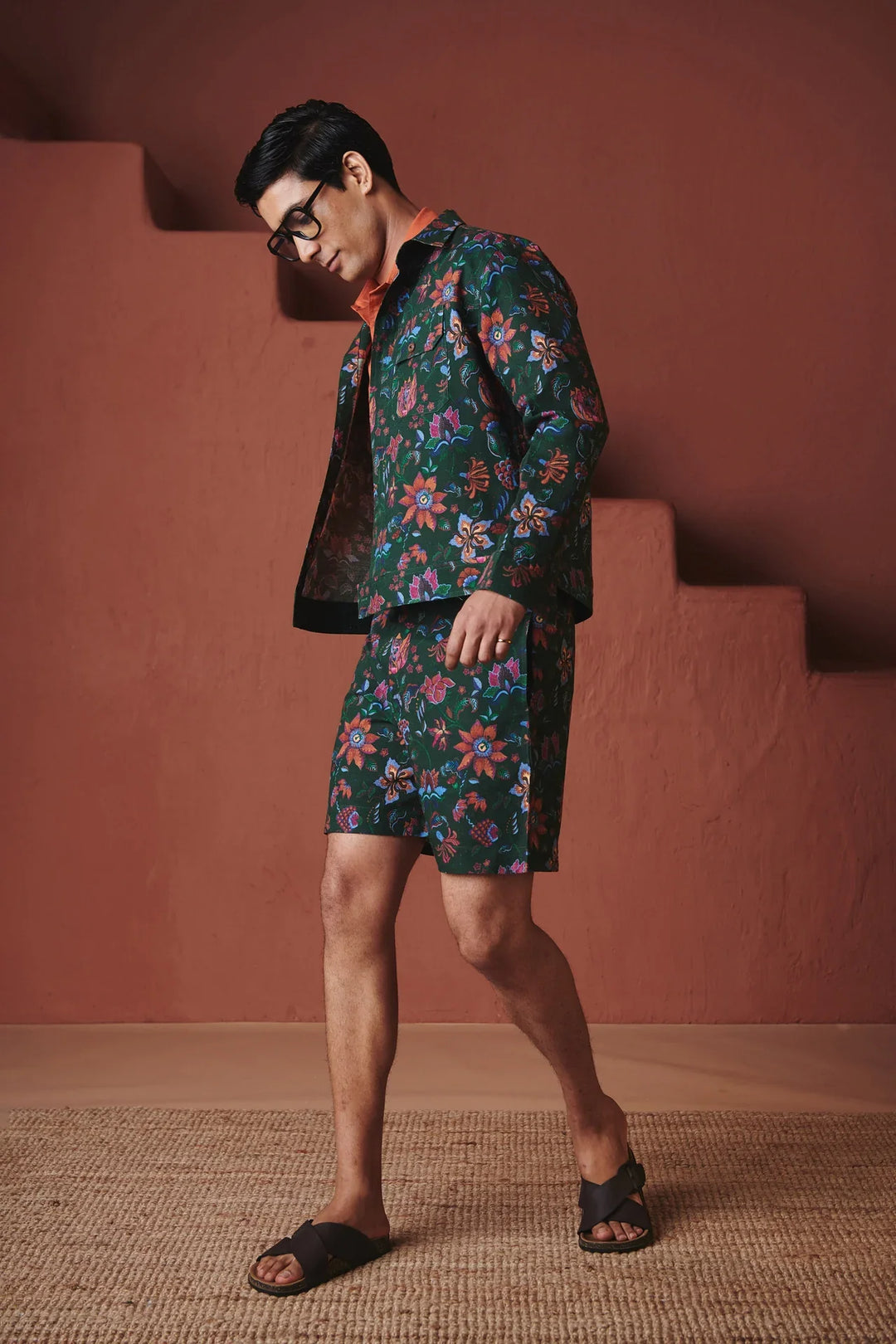 Saphed Paan Chintz Co-Linen Men&