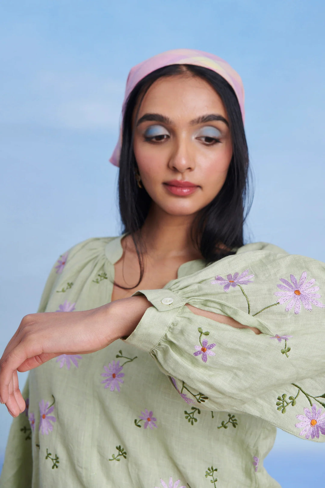 Pista Linen Billow Shorts Set