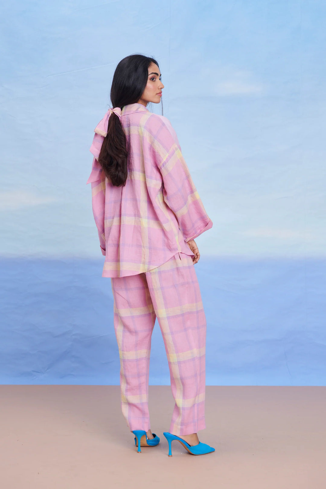 Cassata Linen Oversized Flared Shirt