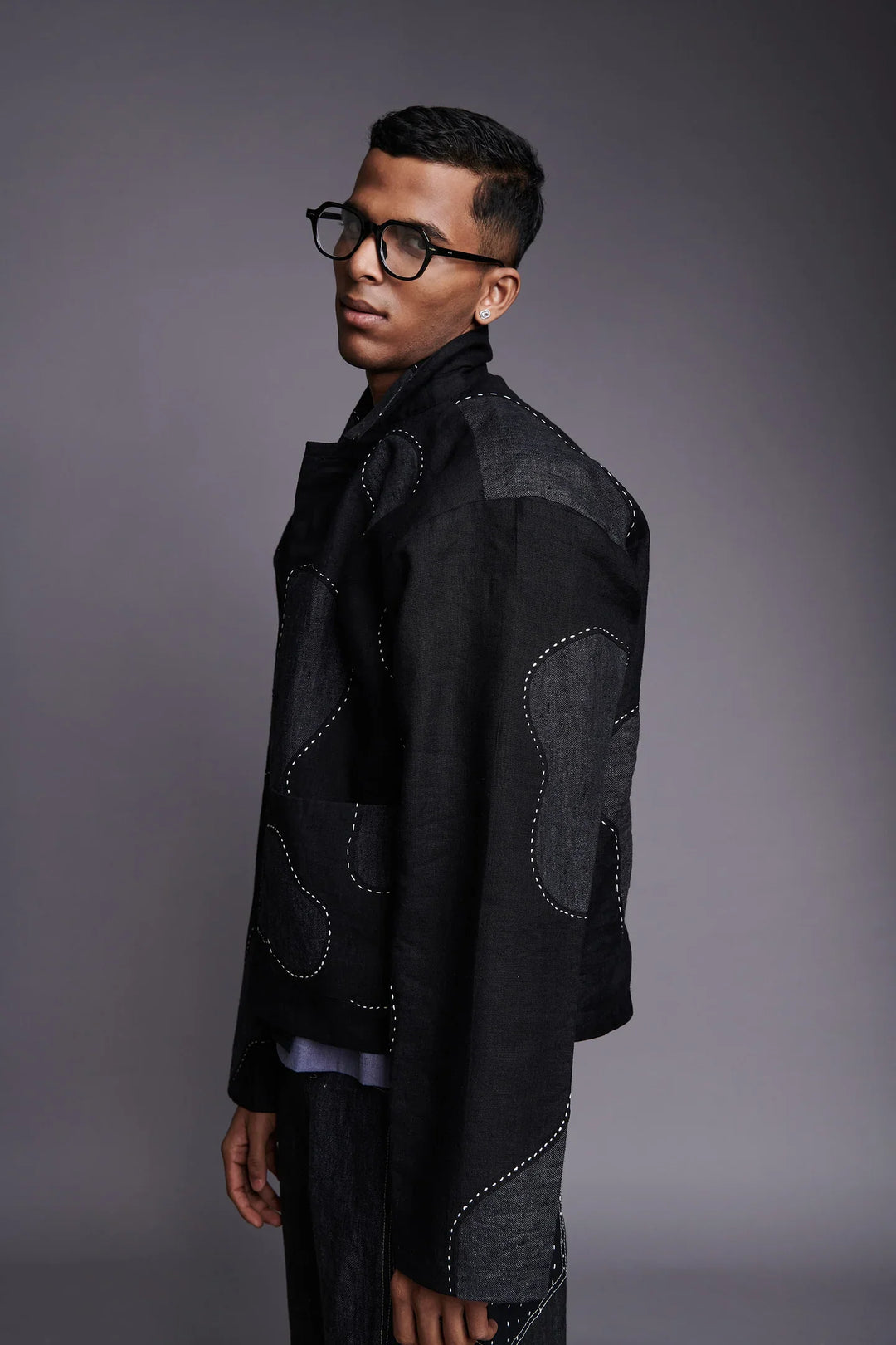 Saphed Kohl Linen Kantha Men&