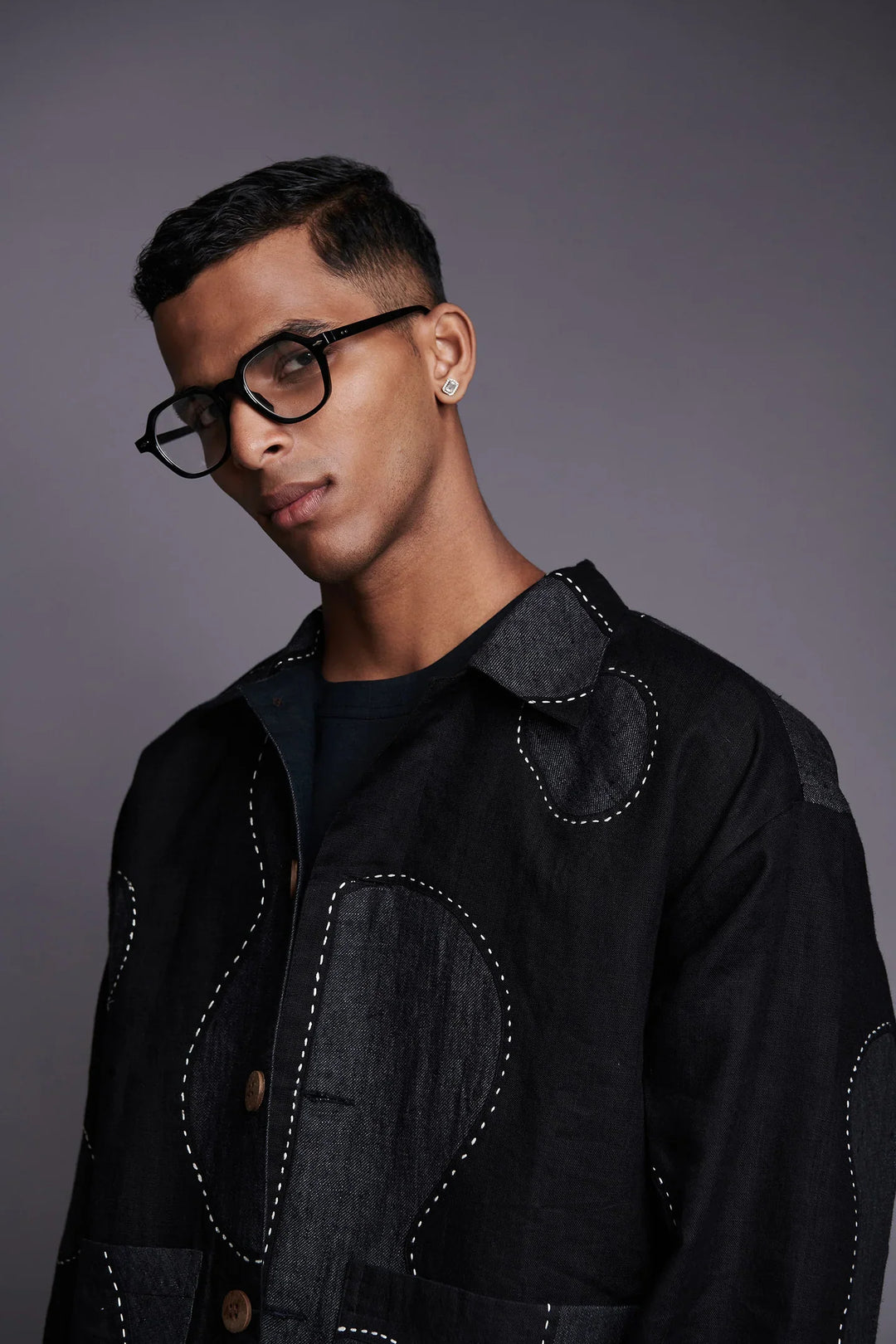 Saphed Kohl Linen Kantha Men&