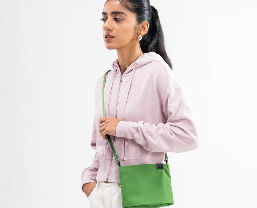 Pivot Expandable Crossbody-Small(Basalt,Coral,Lagoon,Sand,Seagrass)