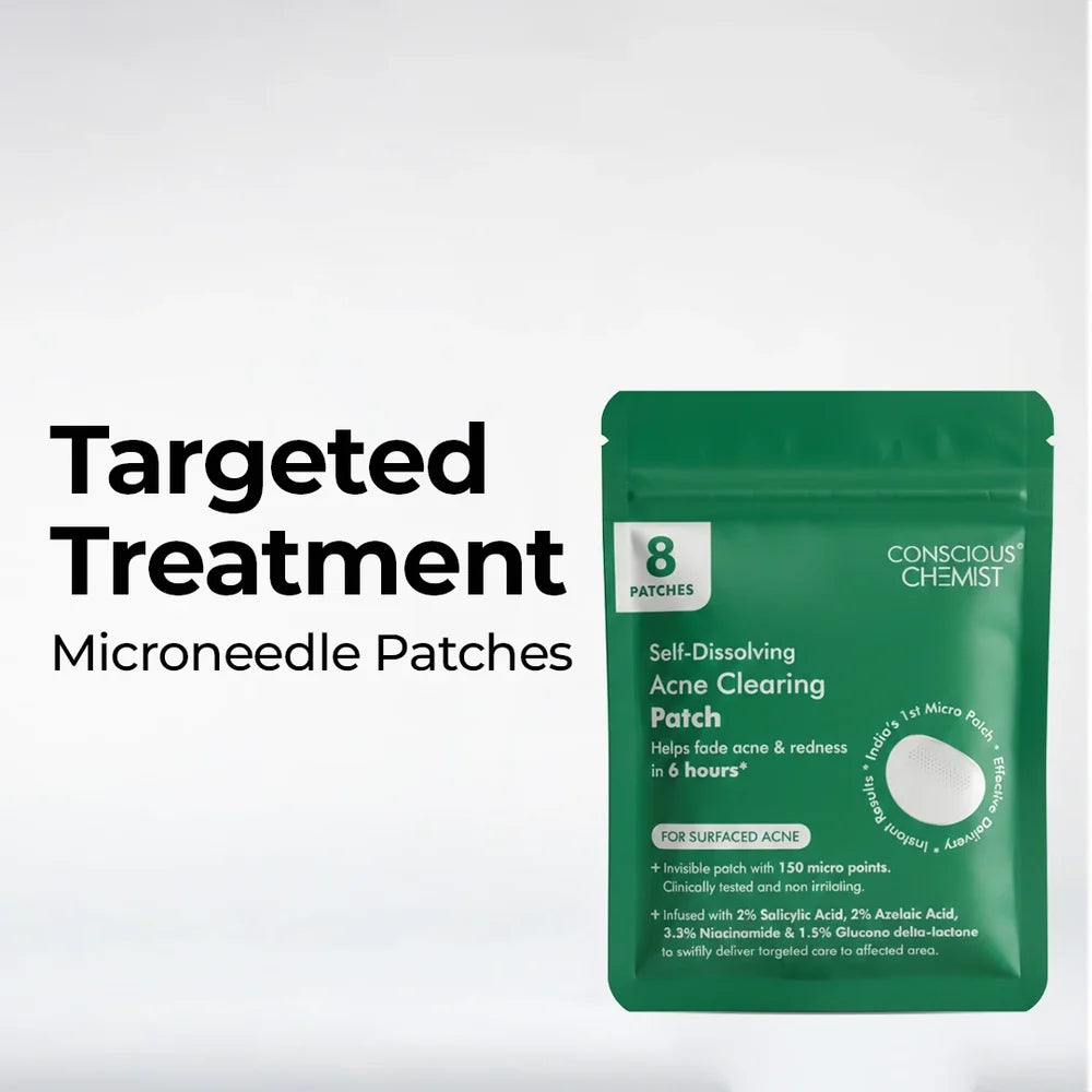 Conscious Chemist Self Dissolving Microneedle Acne Patches | 8 Patches
