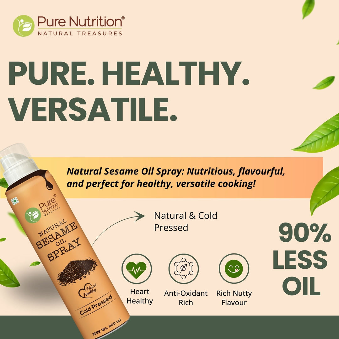 Black Sesame Oil Spray 200ml | 100% Pure, Cold-Pressed | Healthy Cooking, Rich in Nutrients