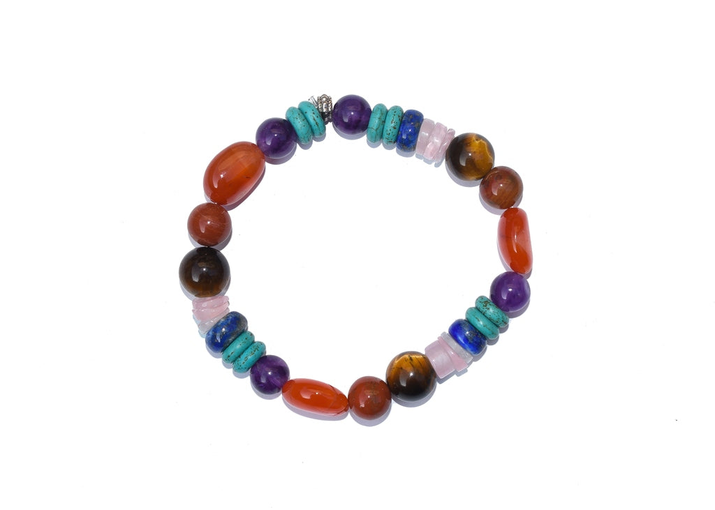 Bamboology Trends Natural Certified Seven Chakra Bracelet For Opening All 7 Chakras