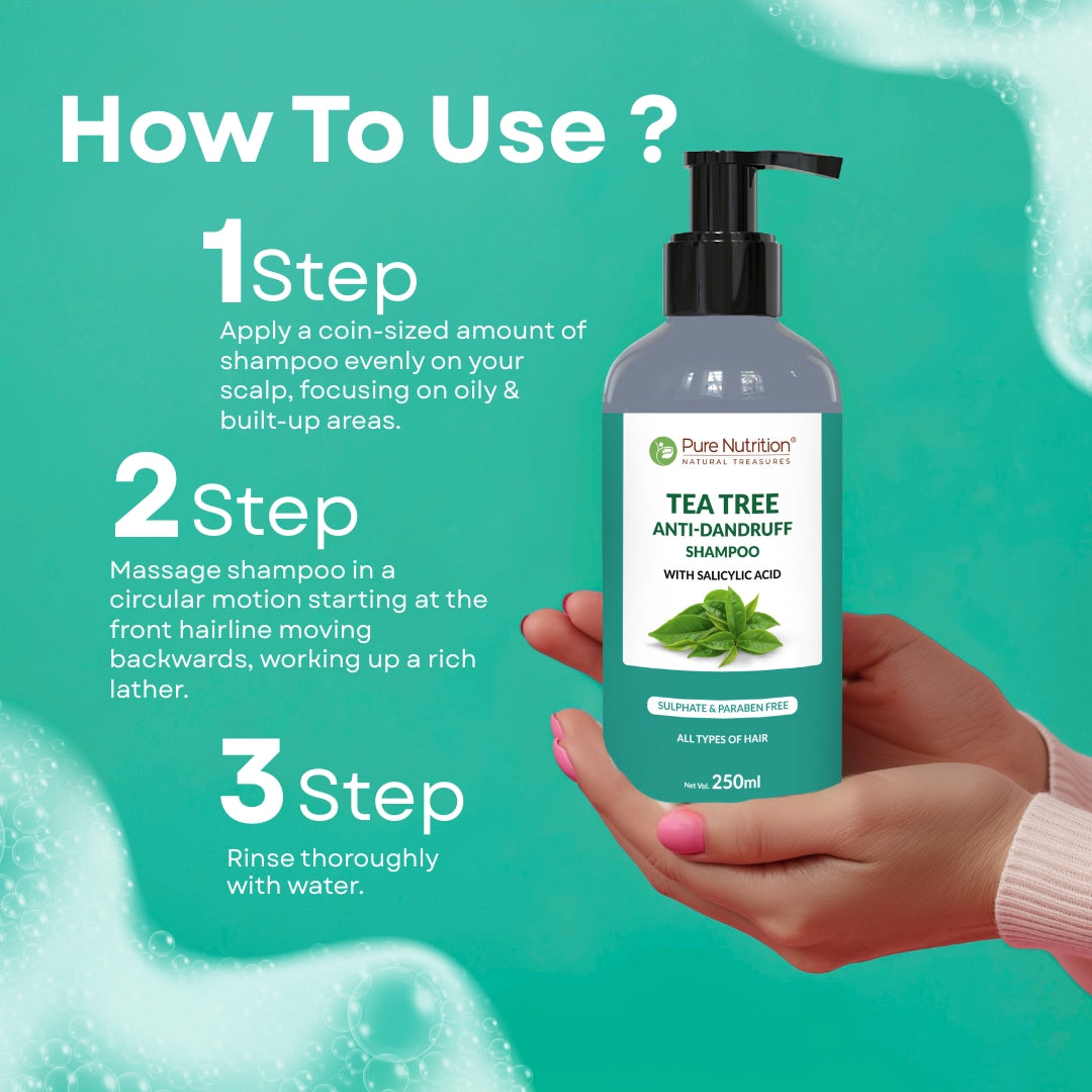 Pure Nutrition Tea Tree Anti-Dandruff Shampoo (250ml)
