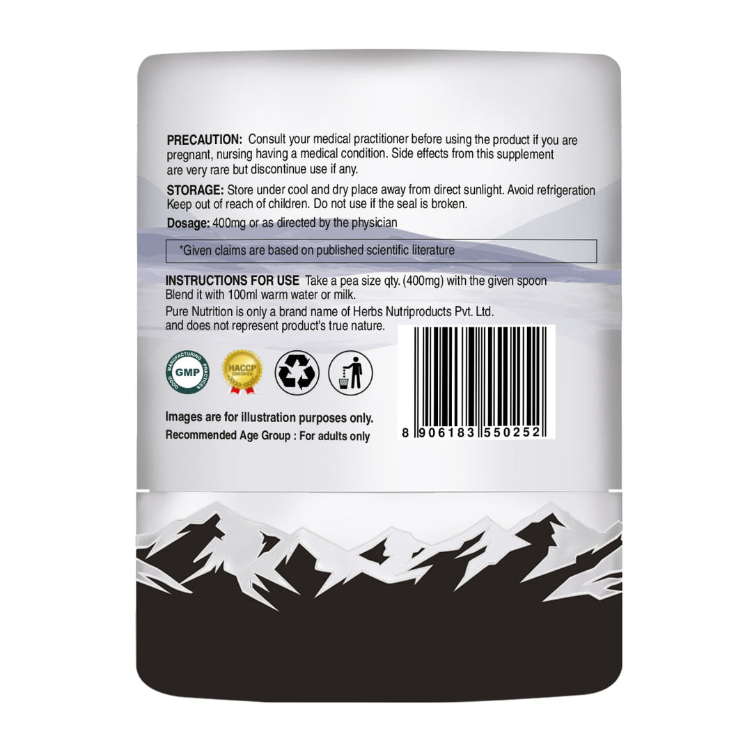 Pure Himalayan Shilajit Resin 20g Authentic Mineral Extract