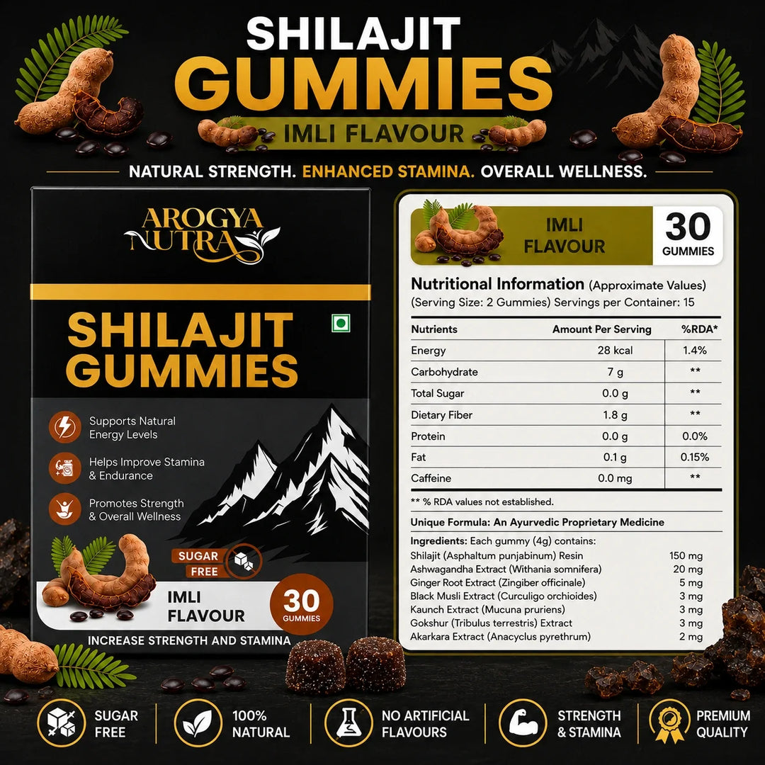 Shilajit Gummies │ Pure Himalayan Resin │ Imli Flavor