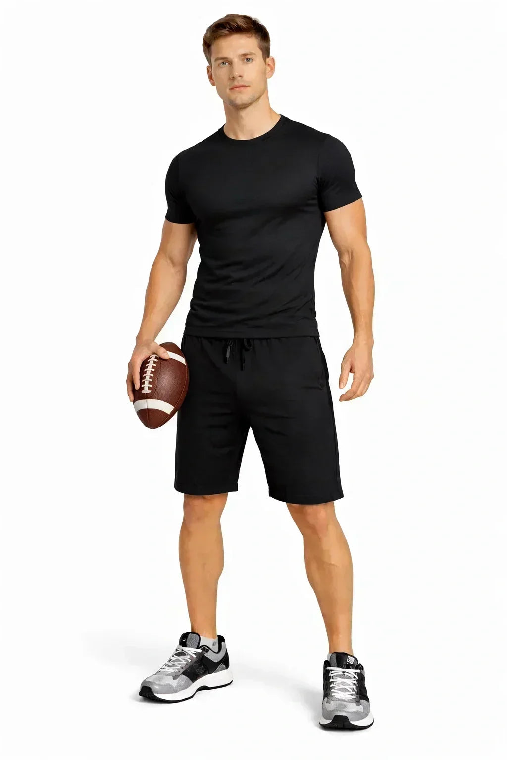 Bamboo Black Active Shorts with side Pockets for Men | Breathable & Ultra-Soft Gym
