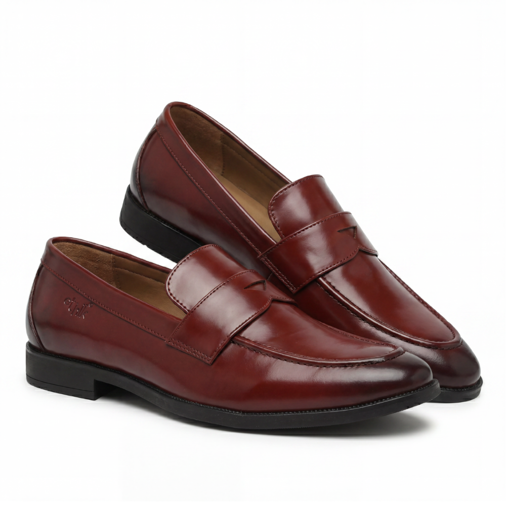 Simplicist Tan Penny Loafers