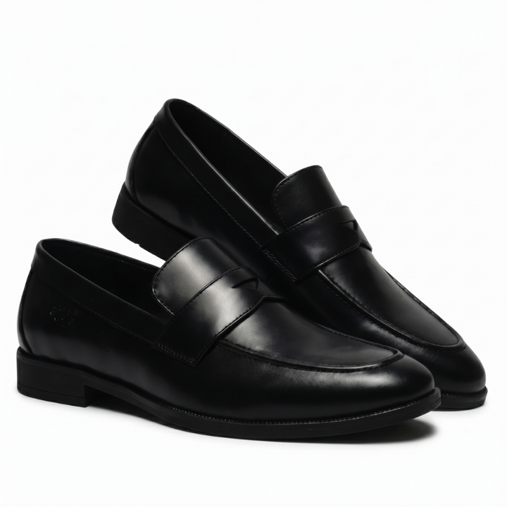 Simplicist Black Penny Loafers