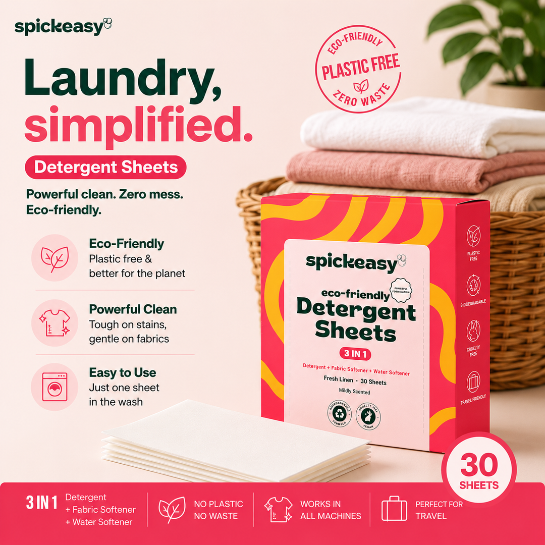 Spickeasy 3 in 1 Detergent Sheets - Fresh Linen - 30 Sheets