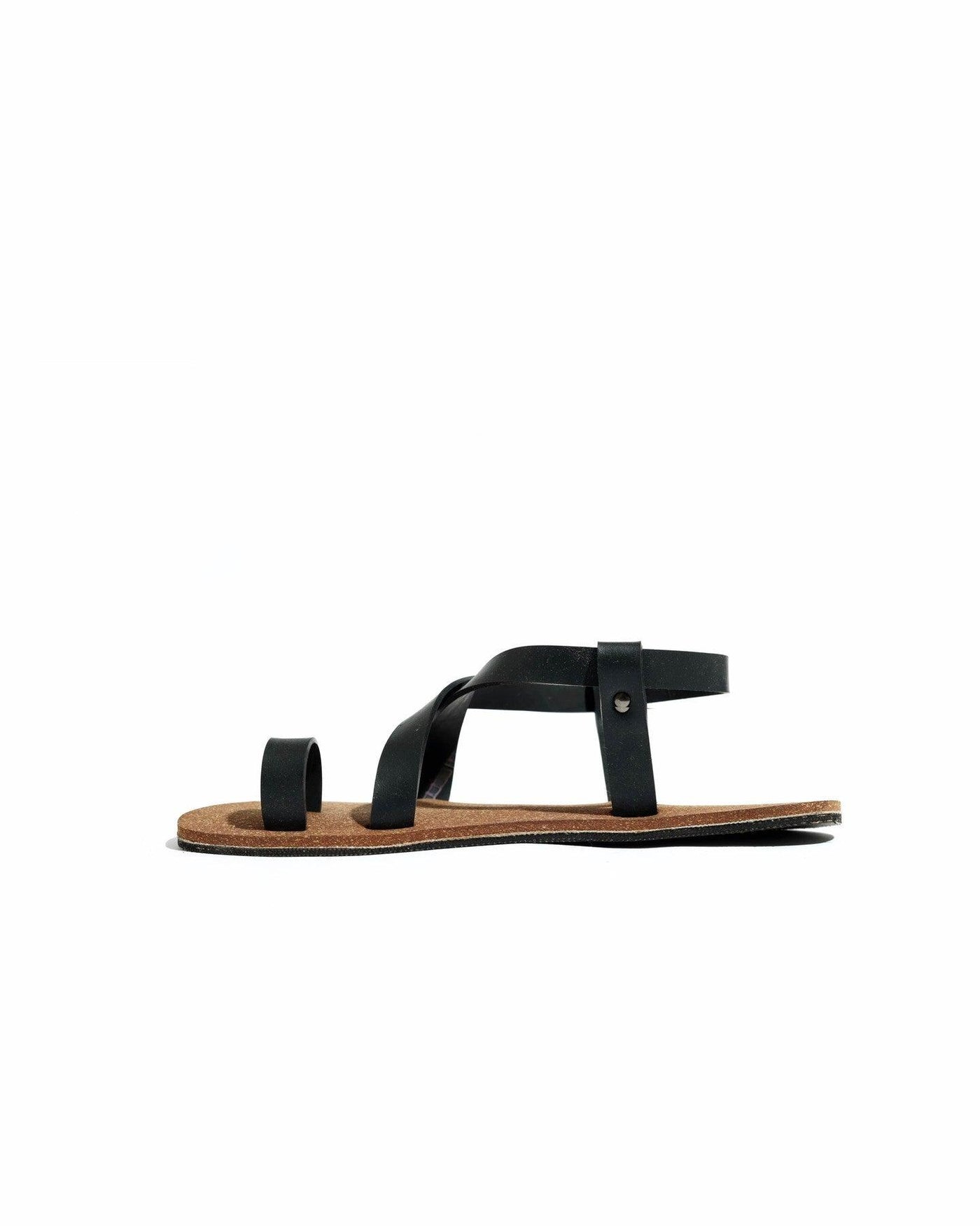 Sko Slingback Brown Cork Sandals for Women