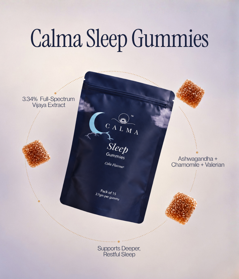 Calma Essentials Pack | CBD Oil, Sleep & Stress Support Gummies | Vijaya Extract Wellness Combo