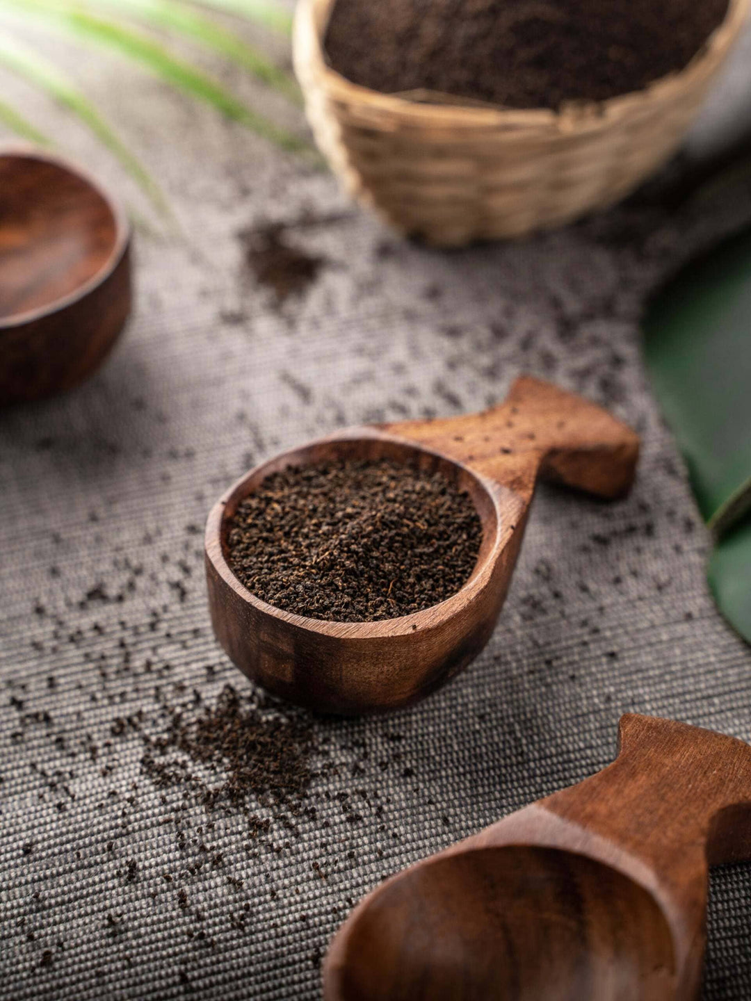 Small Wooden Spice Spoon Set of 6