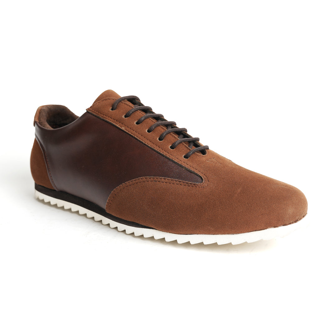 Monkstory Brown Dual-Tone Smart Sneakers